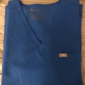 Royal Blue Figs Catarina Scrub Top